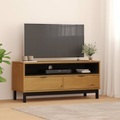 vidaXL TV-Schrank FLAM 110x40x50 cm Massivholz Kiefer