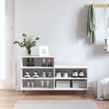 vidaXL Schuhregal Weiß 102x36x60 cm Holzwerkstoff