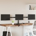 vidaXL, vidaXL Tischhalterung für 3 Monitore Schwarz Stahl VESA 75/100 mm