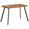 vidaXL Esstisch 120x62x76 cm Massivholz Teak
