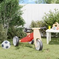 vidaXL, vidaXL Laufrad für Kinder 2-in-1 Rot