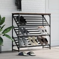 vidaXL Schuhregal Braun Eichen-Optik 90x30x85 cm Holzwerkstoff
