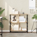 vidaXL Bücherregal Sonoma-Eiche 78,5x33x82 cm Holzwerkstoff