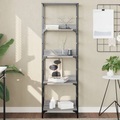 vidaXL Bücherregal Grau Sonoma 50x33x153 cm Holzwerkstoff