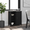 vidaXL Sideboard Schwarz 70x30x80 cm Holzwerkstoff