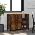 vidaXL Sideboard Räuchereiche 100x33x75 cm Holzwerkstoff