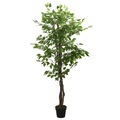 vidaXL Ficusbaum Künstlich 378 Blätter 80 cm Grün