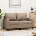 vidaXL 2-Sitzer-Sofa Cappuccino-Braun 120 cm Kunstleder