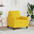 vidaXL Sessel Hellgelb 60 cm Stoff