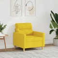 vidaXL Sofasessel Hellgelb 60 cm Stoff