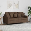 vidaXL 2-Sitzer-Sofa Braun 140 cm Stoff