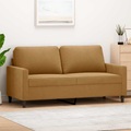 vidaXL 2-Sitzer-Sofa Braun 140 cm Samt
