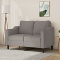 vidaXL 2-Sitzer-Sofa Taupe 140 cm Stoff