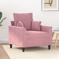 vidaXL Sessel Rosa 60 cm Samt