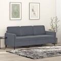 vidaXL 3-Sitzer-Sofa Dunkelgrau 180 cm Samt