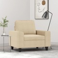 vidaXL Sessel Creme 60 cm Stoff