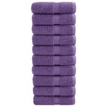 vidaXL Premium-Waschlappen 10 Stk Lila 30x30cm 600 g/m² 100% Baumwolle