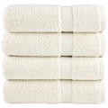 vidaXL Premium-Duschtücher 4 Stk. Creme 70x140 600 g/m² 100% Baumwolle