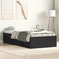 vidaXL, vidaXL Bettgestell Schwarz 90x200 cm