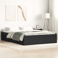 vidaXL Bettgestell Schwarz 120x200 cm