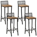 vidaXL Barstühle 4 Stk. Raues Massivholz Mango