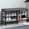 vidaXL Schuhbank Grau Sonoma 82x32x47 cm Holzwerkstoff