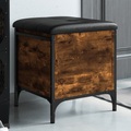 vidaXL Sitzbank mit Stauraum Räuchereiche 42x42x45 cm Holzwerkstoff
