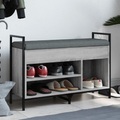 vidaXL Schuhbank Grau Sonoma 85,5x32x57,5 cm Holzwerkstoff