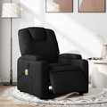 vidaXL, vidaXL Massagesessel Elektrisch Schwarz Stoff