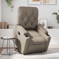 vidaXL Relaxsessel mit Aufstehhilfe Cappuccino-Braun Kunstleder