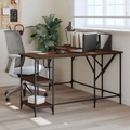 vidaXL Schreibtisch Braun Eichen-Optik 139x139x75 cm Holzwerkstoff