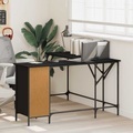 vidaXL Schreibtisch Schwarz 141x141x75 cm Holzwerkstoff