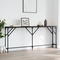vidaXL Konsolentisch Schwarz 180x23x75 cm Holzwerkstoff
