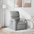 vidaXL Massagesessel Hellgrau Stoff