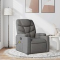 vidaXL Massagesessel Dunkelgrau Stoff