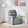 vidaXL Massagesessel Hellgrau Stoff