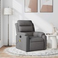 vidaXL Massagesessel Dunkelgrau Stoff