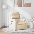 vidaXL Massagesessel Creme Stoff