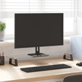 vidaXL Monitorständer Schwarz 80x20x8 cm Hartglas und Metall