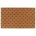 vidaXL Fußmatte Natur 45x75 cm Kokosfaser Getuftet