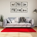vidaXL Teppich Kurzflor Weich und Waschbar Rot 80x150 cm