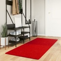 vidaXL Teppich Kurzflor Weich und Waschbar Rot 80x200 cm