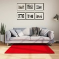 vidaXL Teppich Kurzflor Weich und Waschbar Rot 120x120 cm