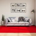 vidaXL Teppich Kurzflor Weich und Waschbar Rot 160x230 cm