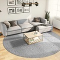 vidaXL Shaggy-Teppich PAMPLONA Hochflor Modern Grau Ø 280 cm