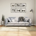 vidaXL Teppich Shaggy Hochflor Modern Golden 140x200 cm