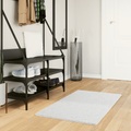 vidaXL, vidaXL Teppich OVIEDO Kurzflor Grau 60x110 cm