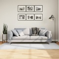 vidaXL, vidaXL Teppich OVIEDO Kurzflor Grau 100x200 cm