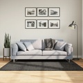 vidaXL Teppich Hochflor Glänzend Anthrazit 120x170 cm