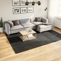 vidaXL Teppich Hochflor Glänzend Anthrazit 200x280 cm